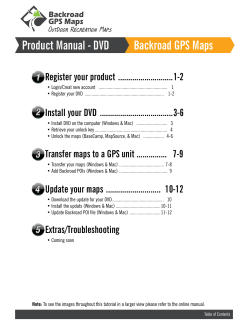 Backroad GPS Maps &ndash; Register your product for DVD Customers