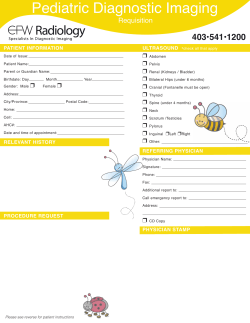 Pediatric Diagnostic Imaging