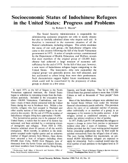 Socioeconomic Status of Indochinese Refugees in the United States