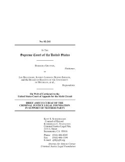 Supreme Court of the United States - umich diversity