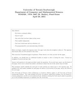 (K. Butler), Final Exam Apr - UTSC