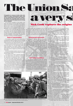 The Union Safety Rep - History of Occupational Safety and Health