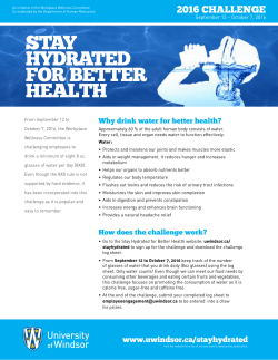 STAY HYDRATED FOR BETTER HEALTH