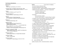 The Poisson Distribution References: Outline [ # can omit on 1st