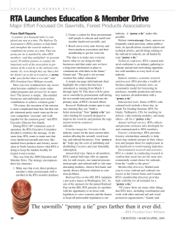 RTA Member Drive - Railway Tie Association