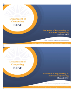 SE Project Abstract Booklet - SEECS