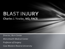 BLAST INJURY