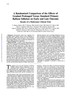 A Randomized Comparison of the Effects of Gradual Prolonged