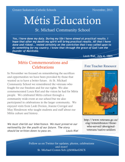 Metis Program November newsletter