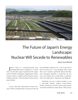 The Future of Japan`s Energy Landscape: Nuclear Will Secede