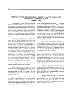 Members of The Church of Jesus Christ of Latter