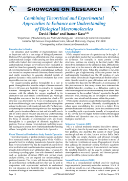 Combining Theoretical and Experimental Approaches to