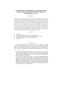 handmaidens, hierarchies and crossing the public&ndash;private divide in