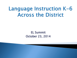 Language Instruction K