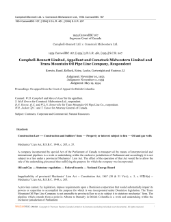 Campbell-Bennett Ltd v Comstock Midwestern Ltd