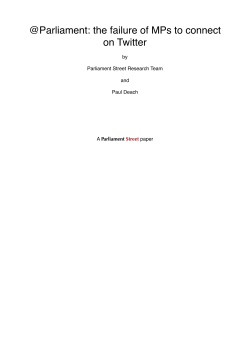 social media parliament street