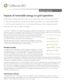 Curtailment Fast Facts