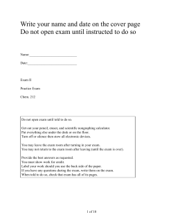 Exam II_Practice