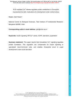 IP3R mediated Ca2+ release regulates protein