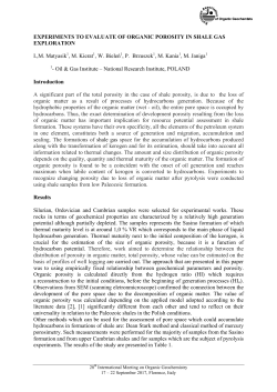 EXPERIMENTS TO EVALUATE OF ORGANIC