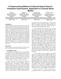 Proceedings Template - WORD