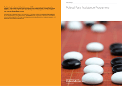Political Party Assistance Programme