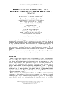 Phylogenetic tree building using a Novel compression