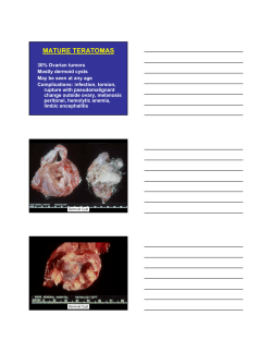 Ovarian Tumors Other Than Those of Surface Epithelial Type