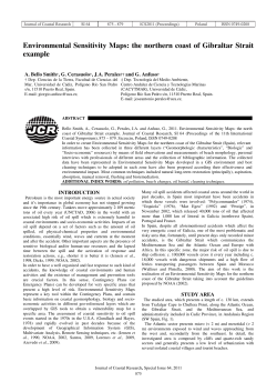Environmental Sensitivity Maps: the northern coast of Gibraltar Strait