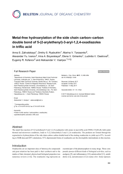 Metal-free hydroarylation of the side chain carbon&ndash;carbon double