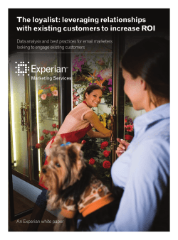 The loyalist: leveraging relationships with existing customers to