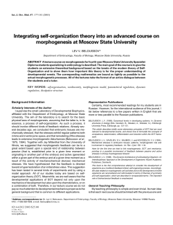Full Text  - The International Journal of Developmental Biology