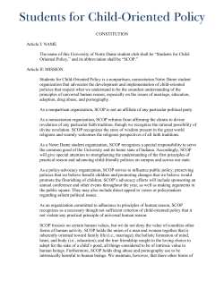SCOP Constitution - Students for Child-Oriented Policy