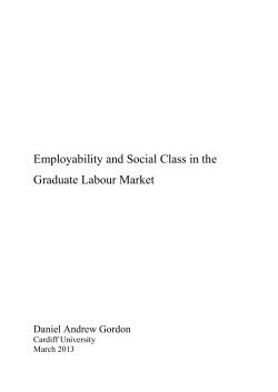 Employability and Social Class in the Graduate Labour Market