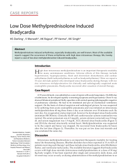 Low Dose Methylprednisolone Induced Bradycardia