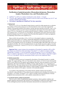 Application Sheet C41 - AXIS-SHIELD Density Gradient Media