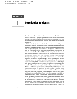 1 Introduction to signals