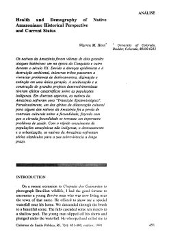 Health and Demography of Native Amazonians