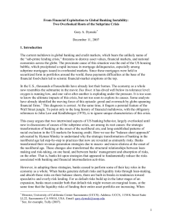 Sub-Prime Lending, Private-Equity Funds, and Wealth Ratchet Effects: