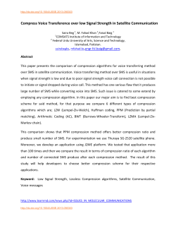 Compress Voice Transference over low Signal Strength in Satellite