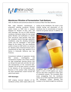 Membrane Filtration of Fermentation Tank Bottoms