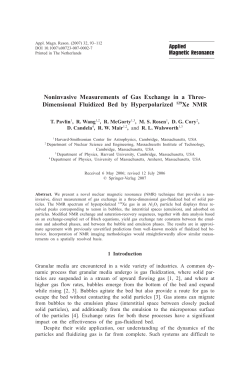 Noninvasive Measurements of Gas Exchange in