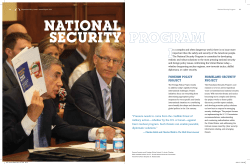 FOREIGN POLICY PROJECT HOMELAND SECURITY PROJECT