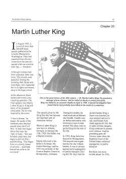 Martin Luther King - Gentofte Ungdomsskole 10.A 2012-13