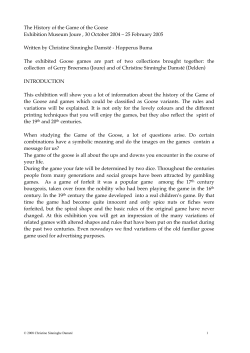 history of the game of the goose