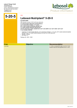 Lebosol-Nutriplant&reg; 5-20-5