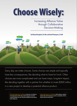 Increasing Alliance Value through Collaborative