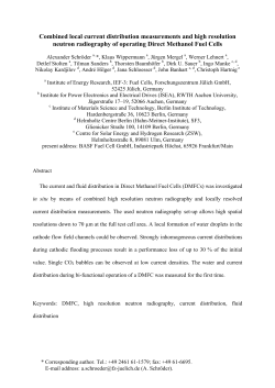 Combined local current distribution measurements and high