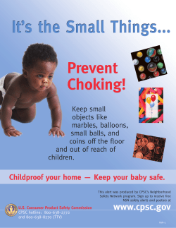 Choking Hazards Poster