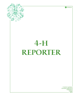 4-h reporter - WSU Extension - Washington State University